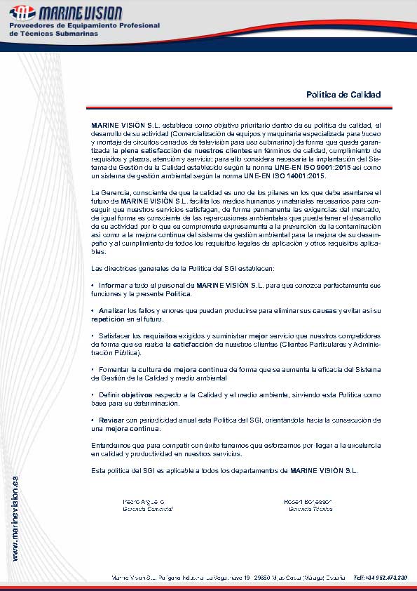 Política de calidad